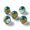 Handmade Gold & Silver Foil Lampwork Beads GLAA-G107-07B-08-2