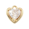 Brass Micro Pave Cubic Zirconia Pendants KK-D283-25G-1