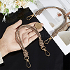 2Pcs Glass Rhinestone Rubber Cord Bag Handles FIND-PH0059-68B-3