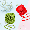 2 Skeins 2 Colors Super Bulky Chenille Polyester Yarn OCOR-CY0002-63B-7