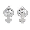 Non-Tarnish 201 Stainless Steel Pendants STAS-T044-277P-2