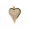 Brass Cubic Zirconia Pendants KK-T004-99-NF-2