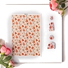 Flower Pattern Ceramics Clay Water Transfer Paper PW-WG24146-04-1