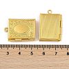 Brass Locket Pendants for Teachers' Day KK-M041-07G-3