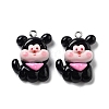 Opaque Resin Puppy Pendants RESI-R444-02C-1