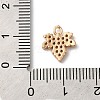 Brass Micro Pave Cubic Zirconia Charms KK-C062-046G-02-3