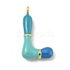 Brass Enamel Pendants X-KK-E093-03G-L-1