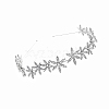 Flower Metal Rhinestone Thin Hair Bands PW-WGC7D6D-01-1