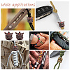 Outdoor EDC Tool Brass Parachute Rope European Beads KK-WH0081-44A-R-6