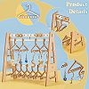   1 Set Wood Earring Display Stands EDIS-PH0001-62-4