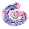 1 Skein 80% Wool 20% Acrylic Fiber Rainbow Segment Dyed Yarn OCOR-TA0003-02C-3