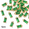 5Pcs Transparent Glass Charms GLAA-YW0004-40E-1