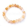 Natural Topaz Jade Beads Stretch Bracelets BJEW-F380-01-B07-6