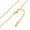 Brass Ball Chains Necklace for Women NJEW-P265-13G-1
