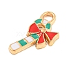 Christmas Theme Alloy Enamel Pendants ENAM-M221-01KCG-09-2