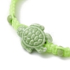 Porcelain Tortoise Braided Bead Bracelets BJEW-JB10058-02-3