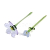 Handmade Lampwork Birthday Flower & Vase Set for Tabletop Display LAMP-D007-002D-2