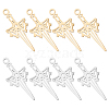 Unicraftale 16Pcs 2 Colors 304 Stainless Steel Pendants STAS-UN0055-76-1