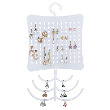Plastic Wall Mounted Multi-purpose Jewelry Storage Hanging Rack EDIS-WH0029-91B