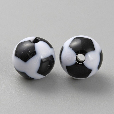 Opaque Acrylic Beads MACR-WH0007-125B-1