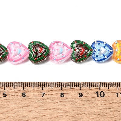 Glass Enamel Beads GLAA-Z021-01J-1