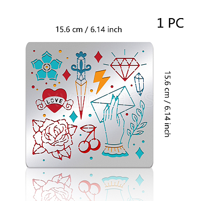 Stainless Steel Cutting Dies Stencils DIY-WH0279-130-1