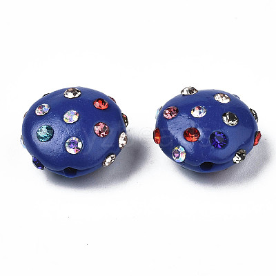 Polymer Clay Rhinestone Beads RB-S056-27A-1