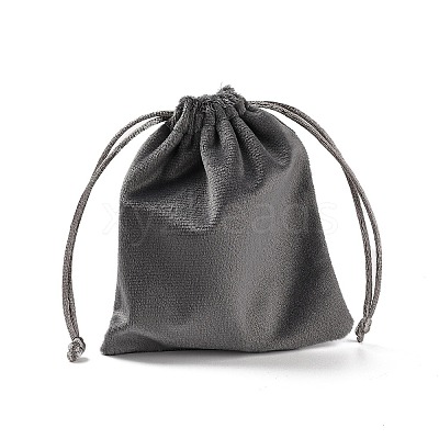 Velvet Jewelry Drawstring Storage Pouches ABAG-P013-02B-07-1