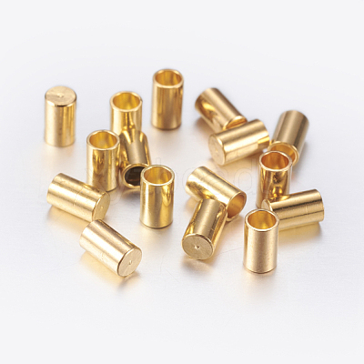 Brass Cord Ends KK-K192-09G-1