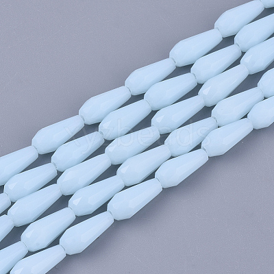 Opaque Solid Color Glass Beads Strands X-GLAA-T009-001I-1