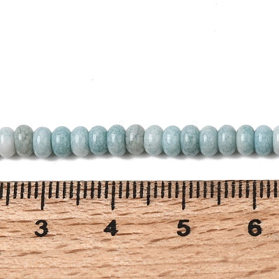 Cracked Opaque Glass Beads Strand X-GLAA-D306-A07-1