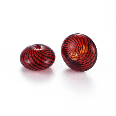 Transparent Handmade Blown Glass Globe Beads X-GLAA-T012-19A-1