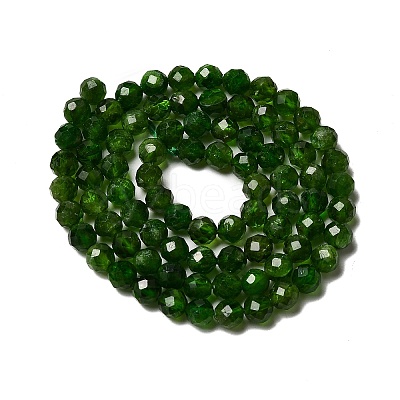 Natural Green Diopside Beads Strands G-NH0046-A01-03-1
