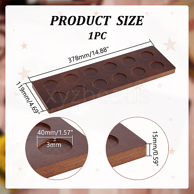 Bamboo 12 Tray Wine Glass Holder DIY-WH0430-912B-1