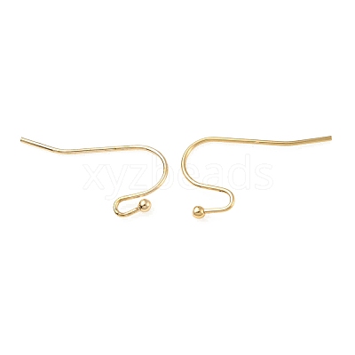 Brass Earring Hooks KK-C024-12KCG-1