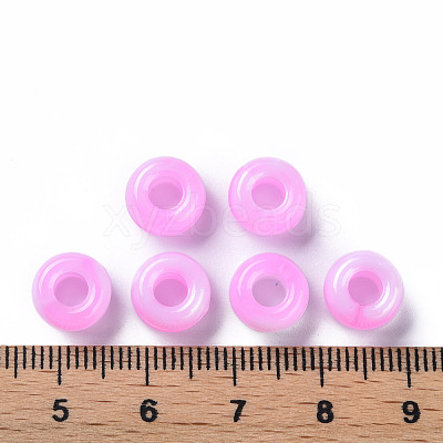 Acrylic European Beads MACR-S375-002B-03-1