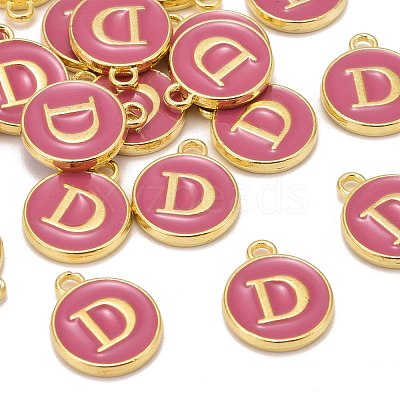 Golden Plated Alloy Enamel Charms X-ENAM-S118-08D-1