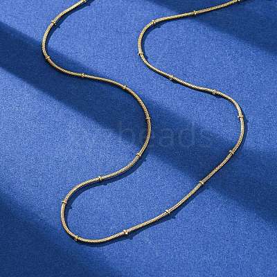 1.2MM 304 Stainless Steel Satellite Chain Necklaces NJEW-T016-21A-G-1