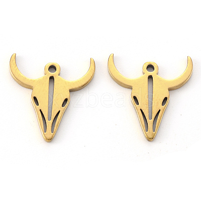PVD Vacuum Plating 304 Stainless Steel Charms X-STAS-N092-52G-1