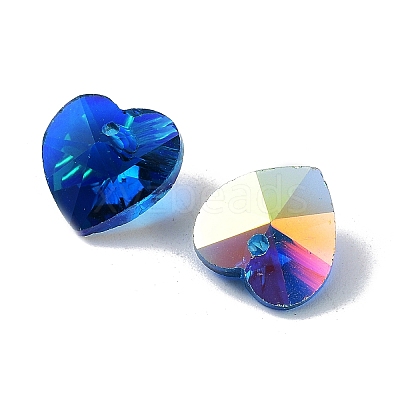 Electroplate Glass Charms GGLA-Z002-02F-1