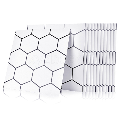 PVC 3D Anticollision Wall Stickers Brick Pattern Stickers DIY-WH0217-17A-1