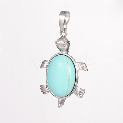 Tortoise Gemstone Pendants G-D648-04-RS-1