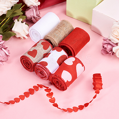 14M 7 Styles Polyester Ribbon SRIB-BT0001-02-1