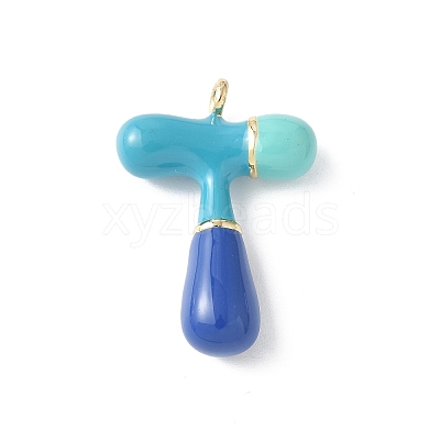 Brass Enamel Pendants X-KK-E093-03G-T-01-1