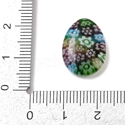 Handmade Millefiori Glass Pendants LAMP-G166-06F-1