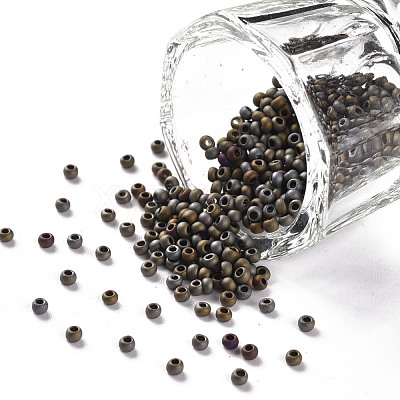 12/0 Grade A Round Glass Seed Beads SEED-Q008-M602-1