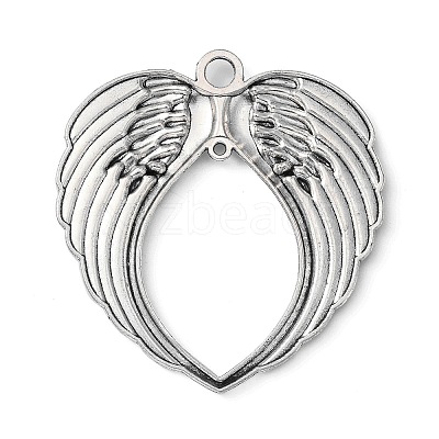 Tibetan Style Alloy Wing Large Pendants TIBEP-S100-AS-NR-1