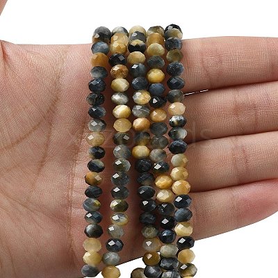 Natural Tiger Eye Bead Strands G-D344-A20-05-1