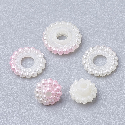 Imitation Pearl Acrylic Beads OACR-T004-10mm-16-1