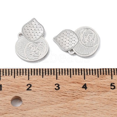 Rhodium Plated 925 Sterling Silver Pendants STER-C003-11P-1